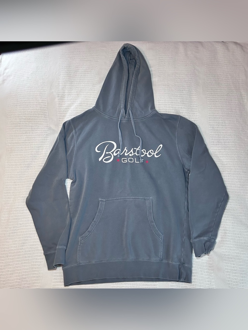 Barstool Golf Blue Hoodie Men’s M Worn in Independent